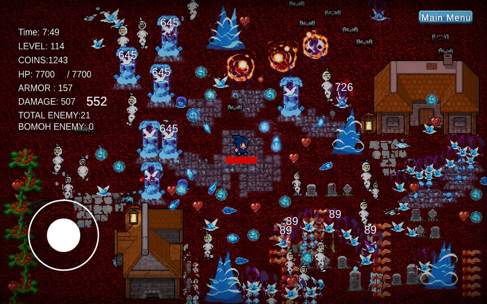 Darkness Descends alpha gameplay with the adventurer surrounded by supernatural enemies