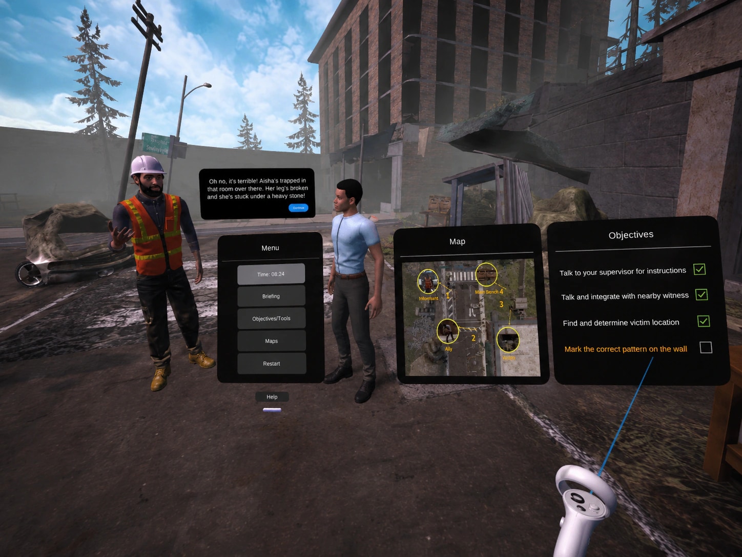 VR NADMA POC system capture