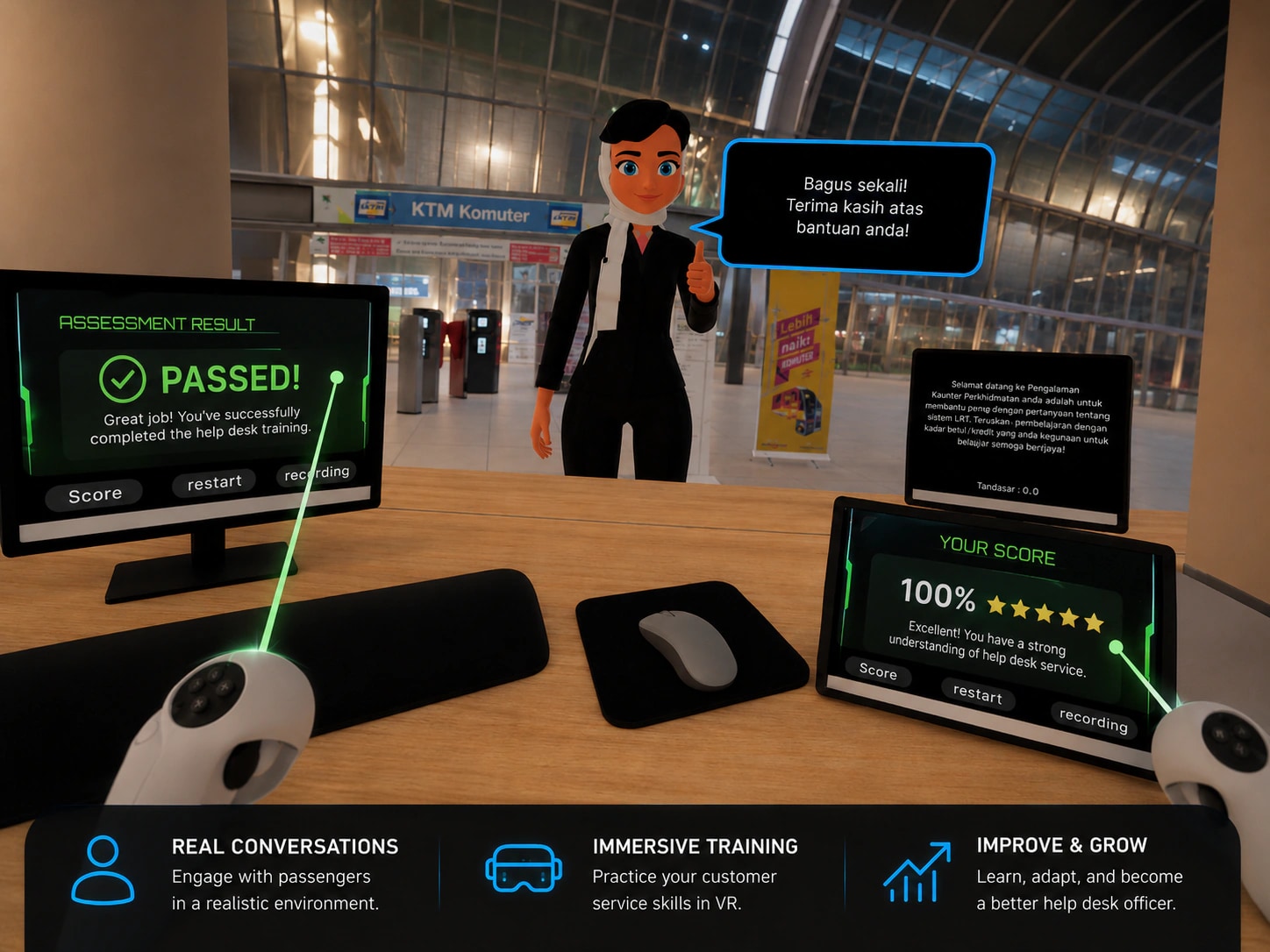 VR PRASARANA POC system capture